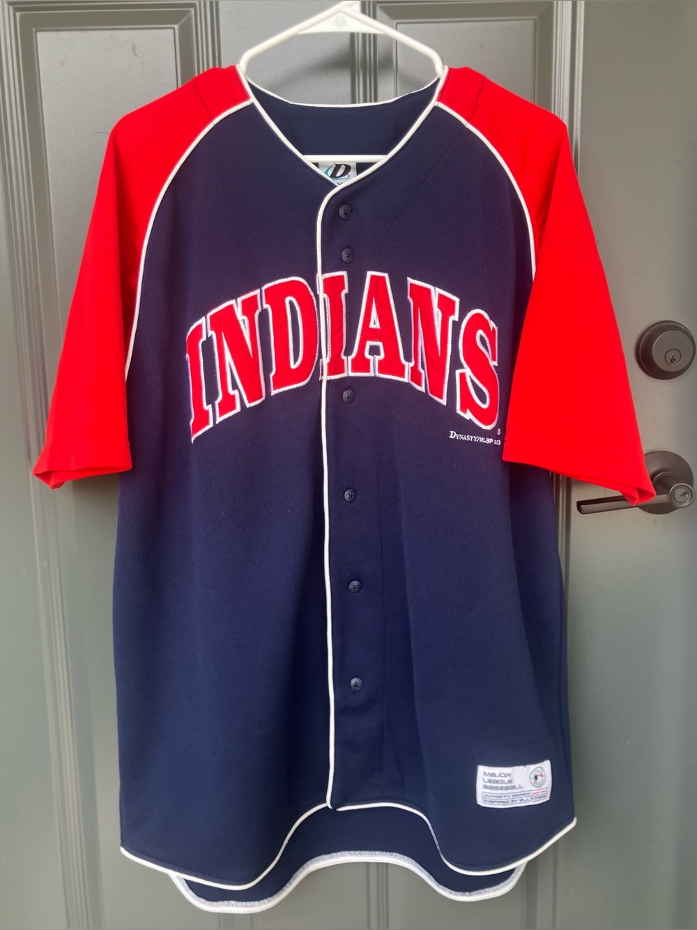 Cleveland Indians 2003 Embroidered MLB Baseball Jersey Dynasty Series Mens Large